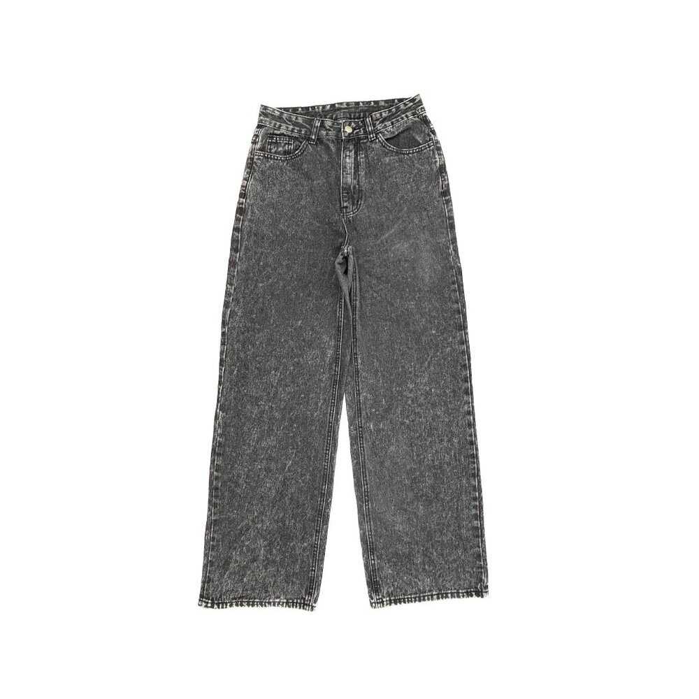 SheIn Wide Leg Women's size M Black Denim jeans